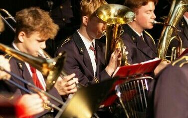 Orkiestra gra na instrumentach.