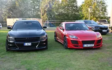 widzimy dwa samochody stojące obok siebie
