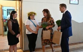 Burmistrz i Przewodnicząca podziękowania