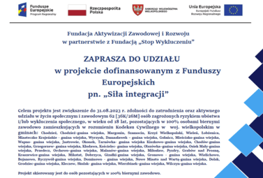 Zdjęcie do Projekt pn. &bdquo;Siła integracji"