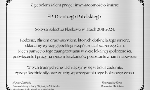 treść kondolencji z powodu śmierci sołtysa
